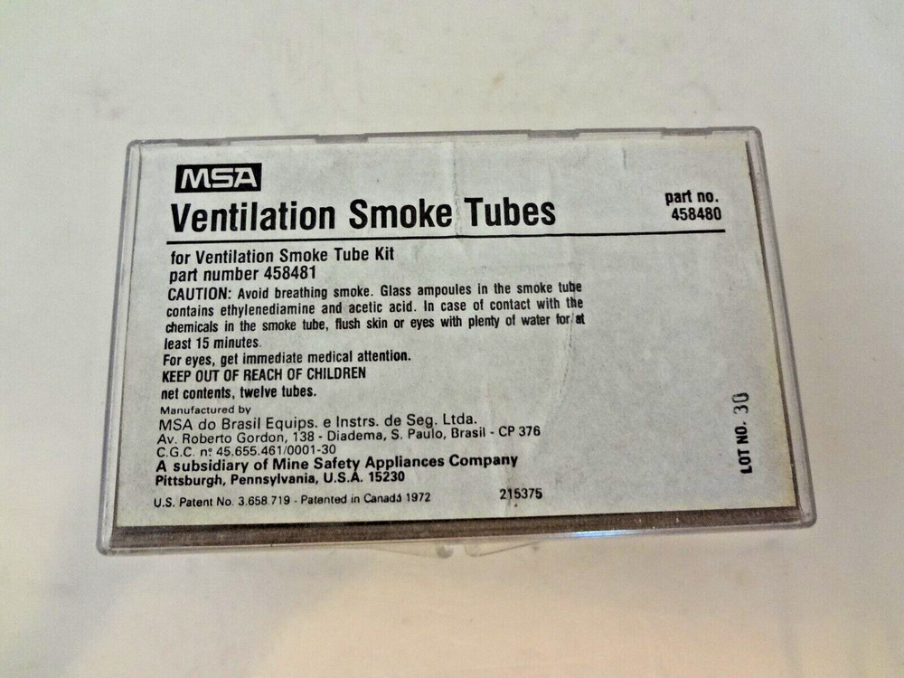 MSA - 458480 Replacement Smoke Tubes Only: 12 PK