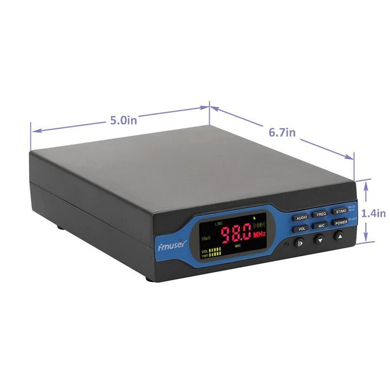 FMUSER 1W pll wireless FM Transmitter stereo Upgraded 1 watt FM radio broadcast