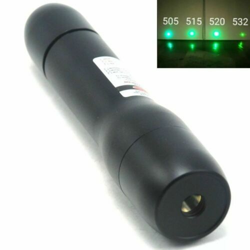Waterproof 515nm Green Laser Pointer Handheld Focusable Dot Flashlight 515T-50