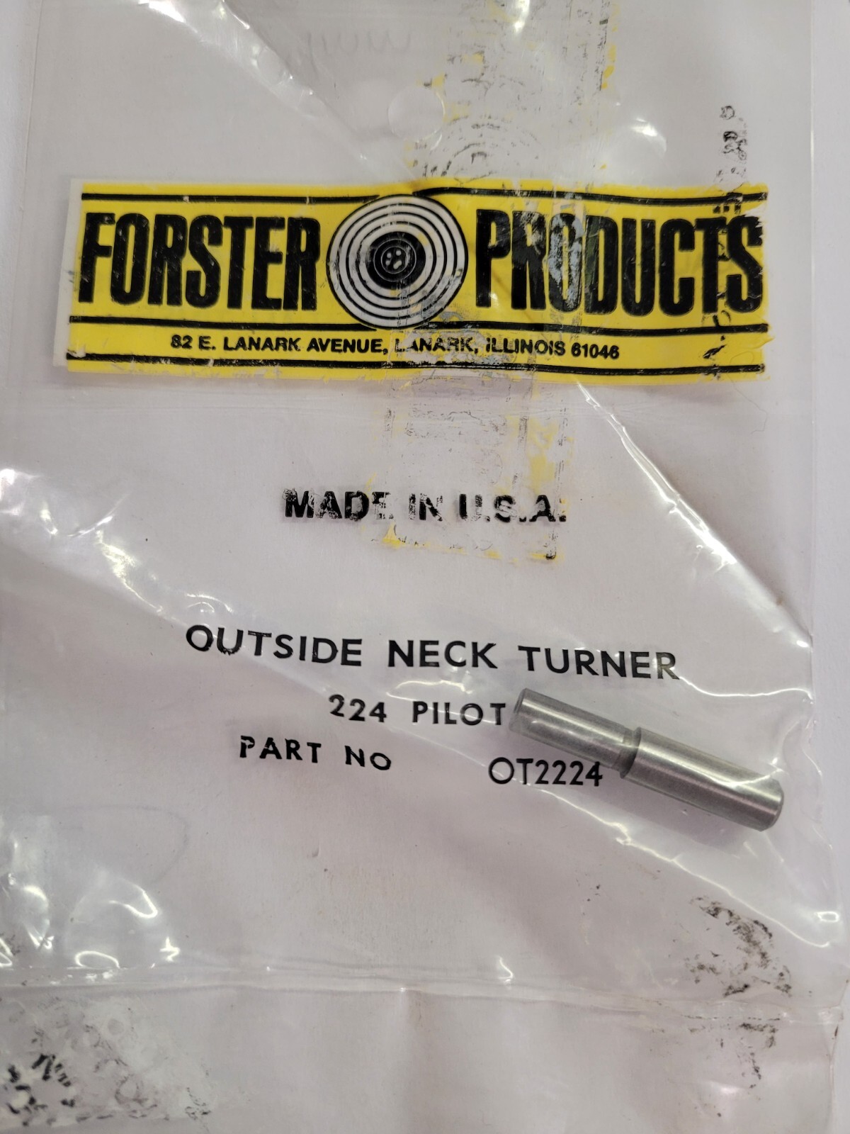 Forster Outside Neck Turner Pilots MULTIPLE SIZES **YOU PICK**