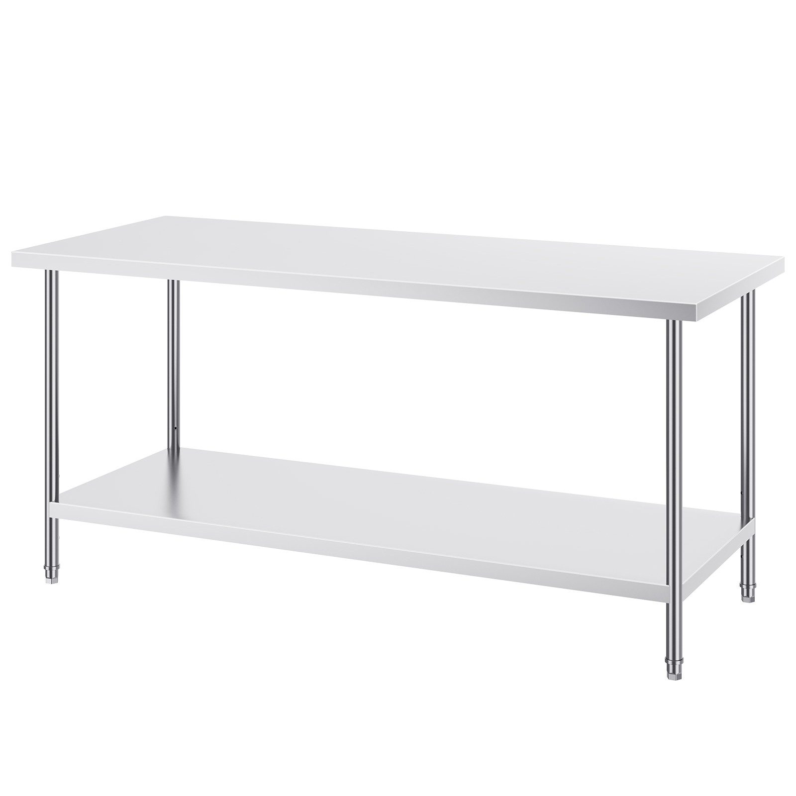 Uimoso Stainless Steel Prep Table for Commercial Kitchen, 30x72x34in