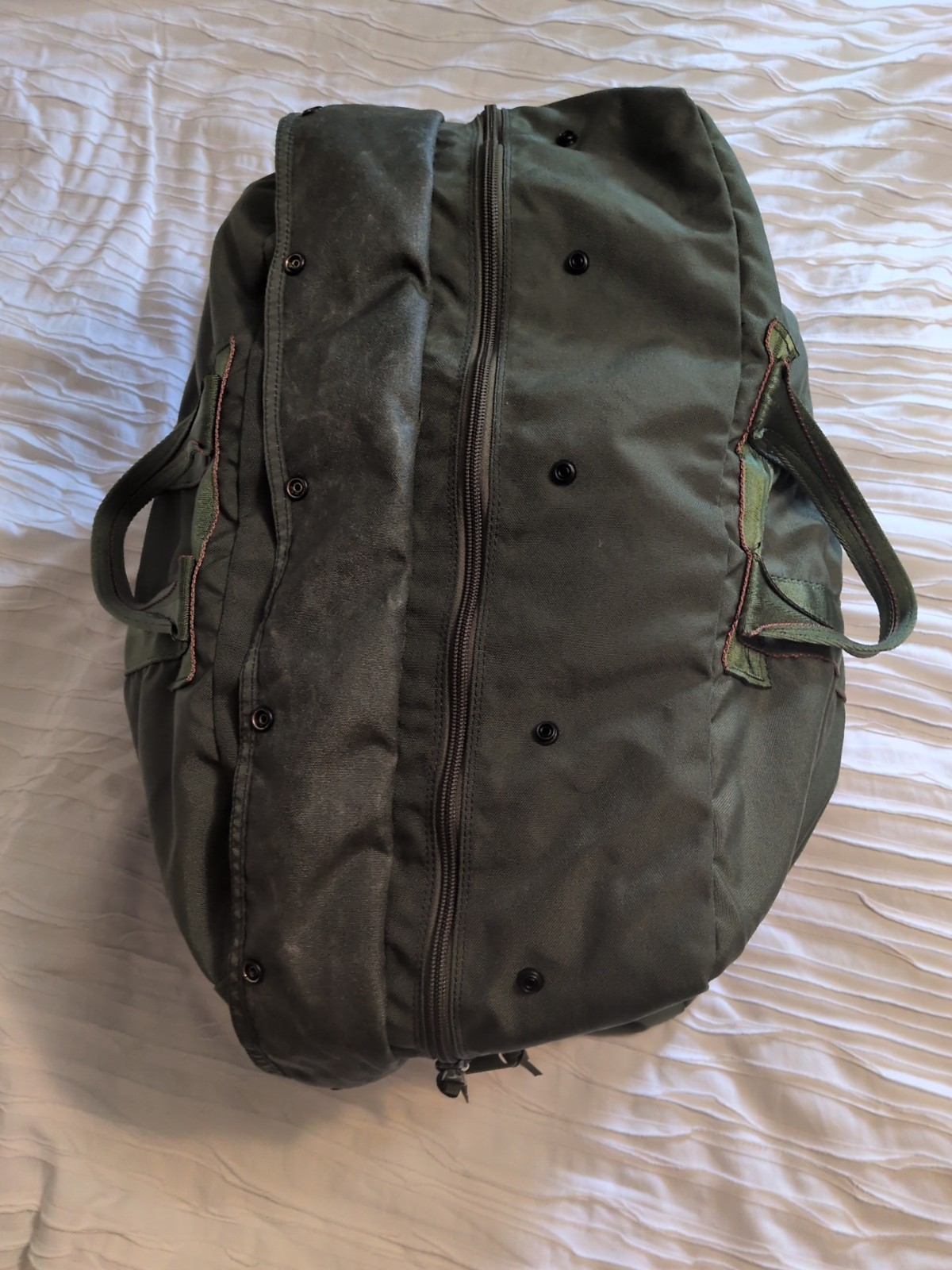 U.S. GI Flyers Kit Bag Nylon USA Military Army Air Force Large Duffle Green