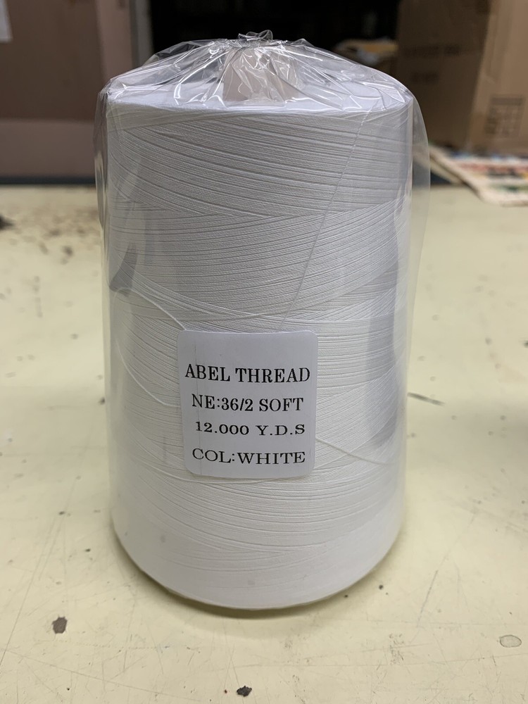 100% cotton thread 12,000 Yards - WHITE