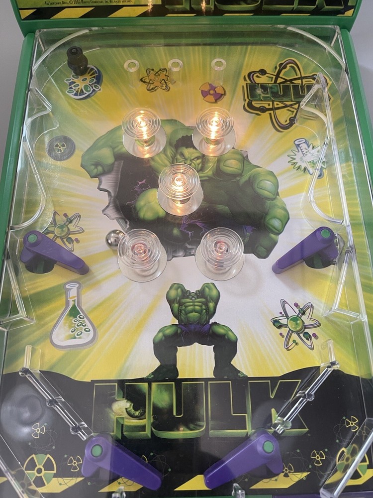 2003 MARVEL "THE INCREDIBLE HULK" ELECTRONIC PINBALL MACHINE RARE