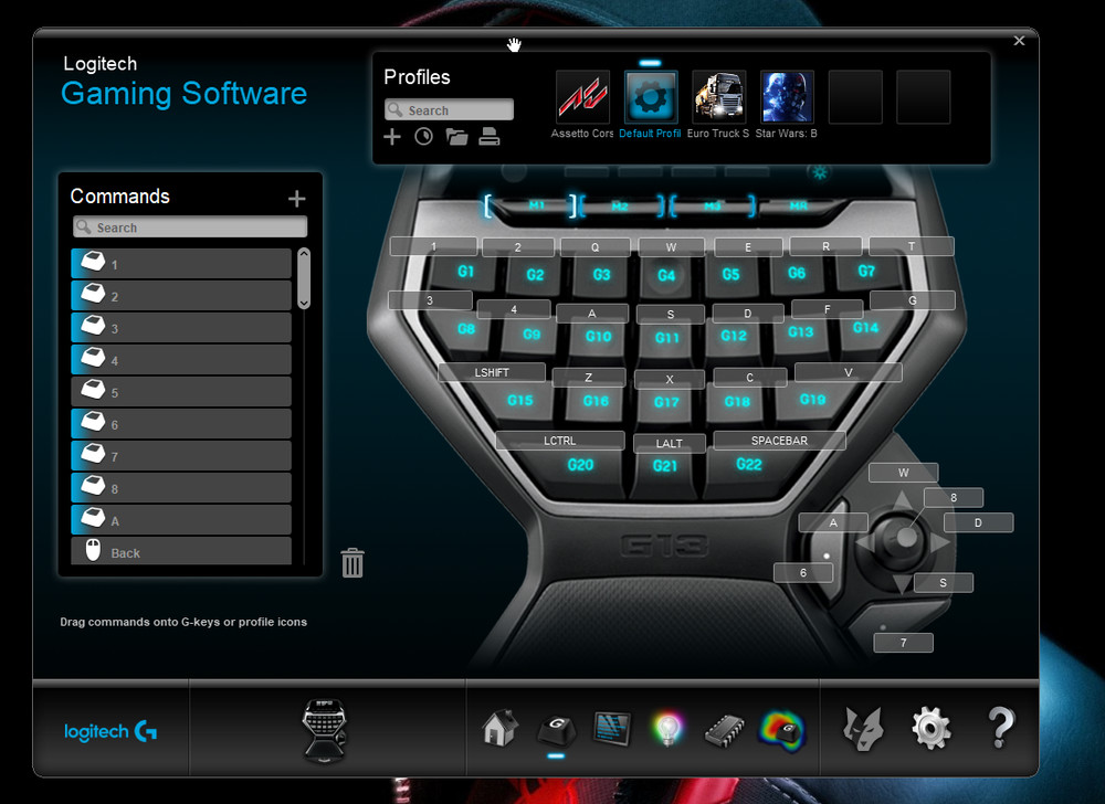 Logitech G13 Advanced Programmable Gameboard with LCD Display Black Y-U0002 EUC