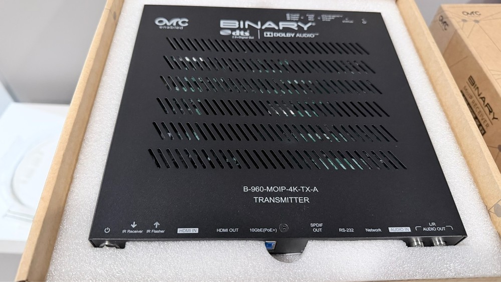 Binary B-960-MOIP-4K-TX-A 4K Media over IP Transmitter