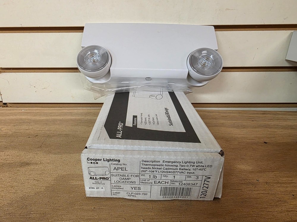 NEW Cooper Lighting All-Pro APEL Emergency Lighting