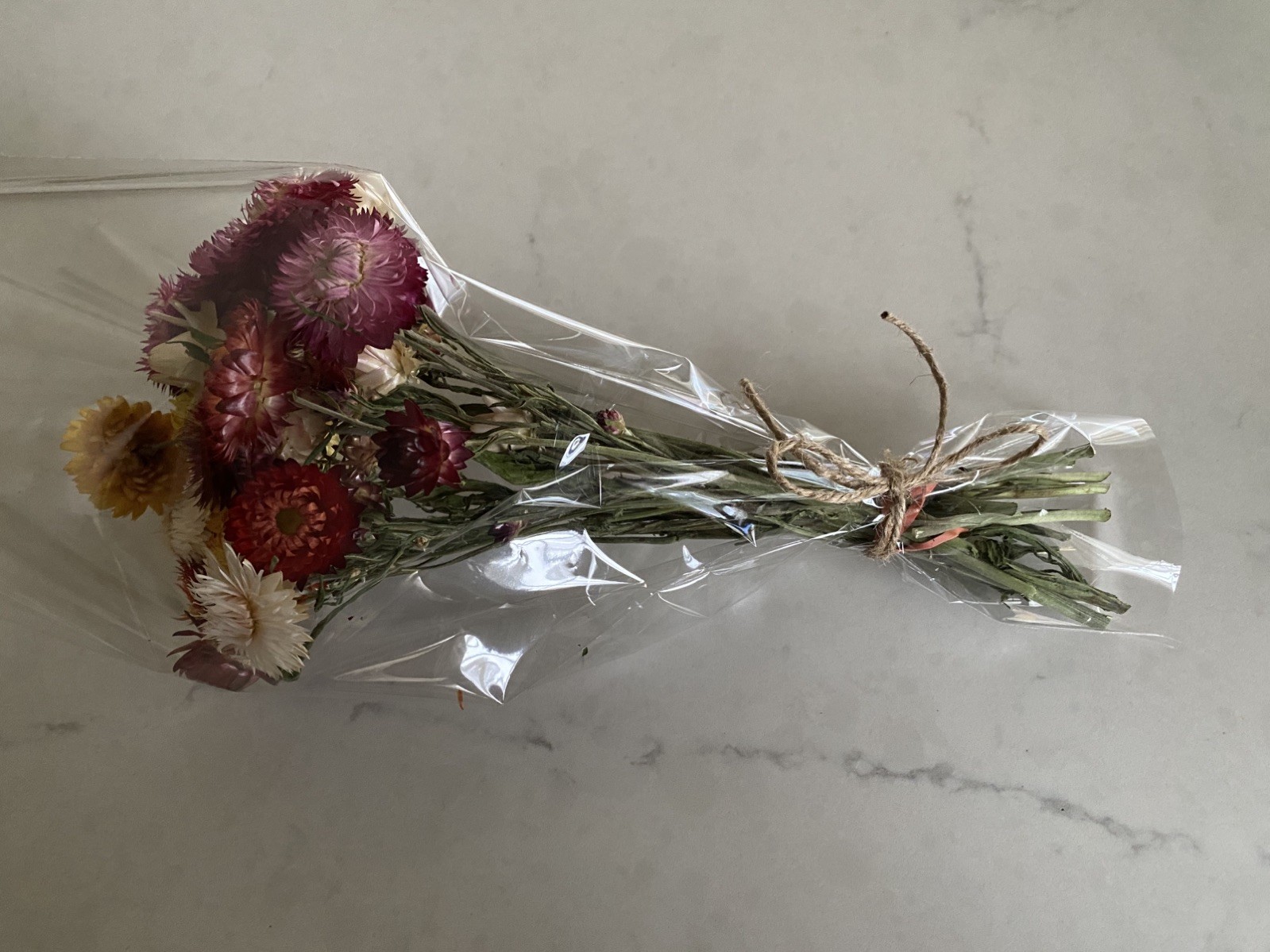 Beautiful STRAWFLOWERS Mix Assorted Bunch BOUQUET Bundle DRIED Flowers USA Auc#2