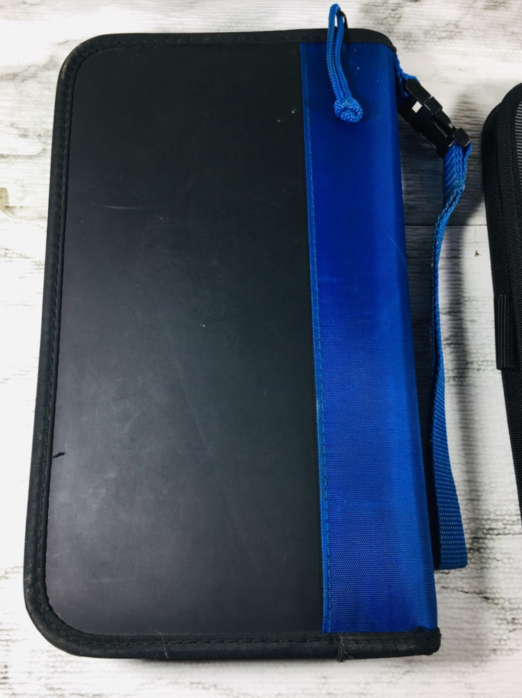 CD BOOK HOLDER w/ STRAP (48 DISCS) & FOLDABLE CD HOLDER VISOR (20 DISCS) BOTH!!