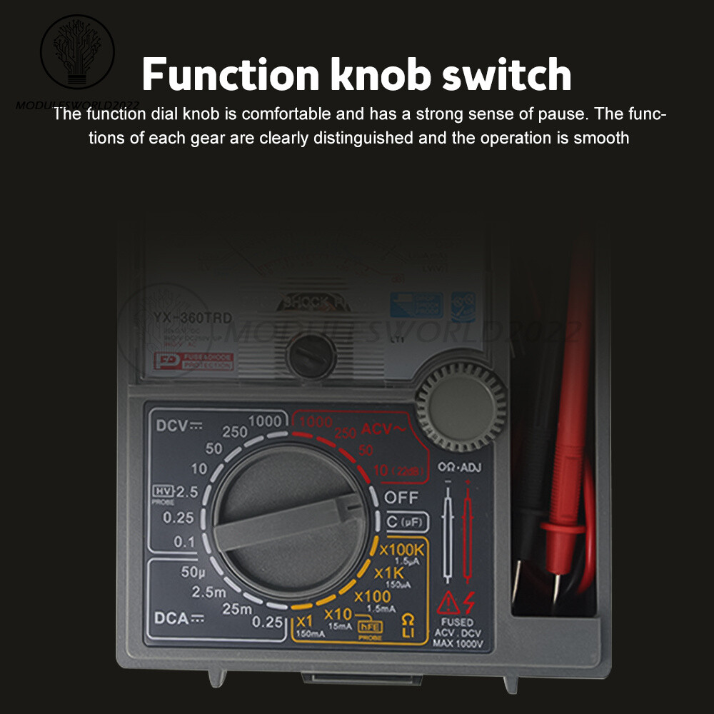 YX-360TRD Digital Multimeter AC DC Voltmeter Ammeter Ohmmeter Volt Tester Meter