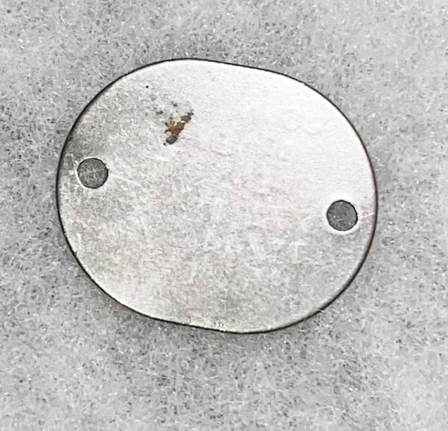 WWII USN John Owens T-44 Single Dog Tag