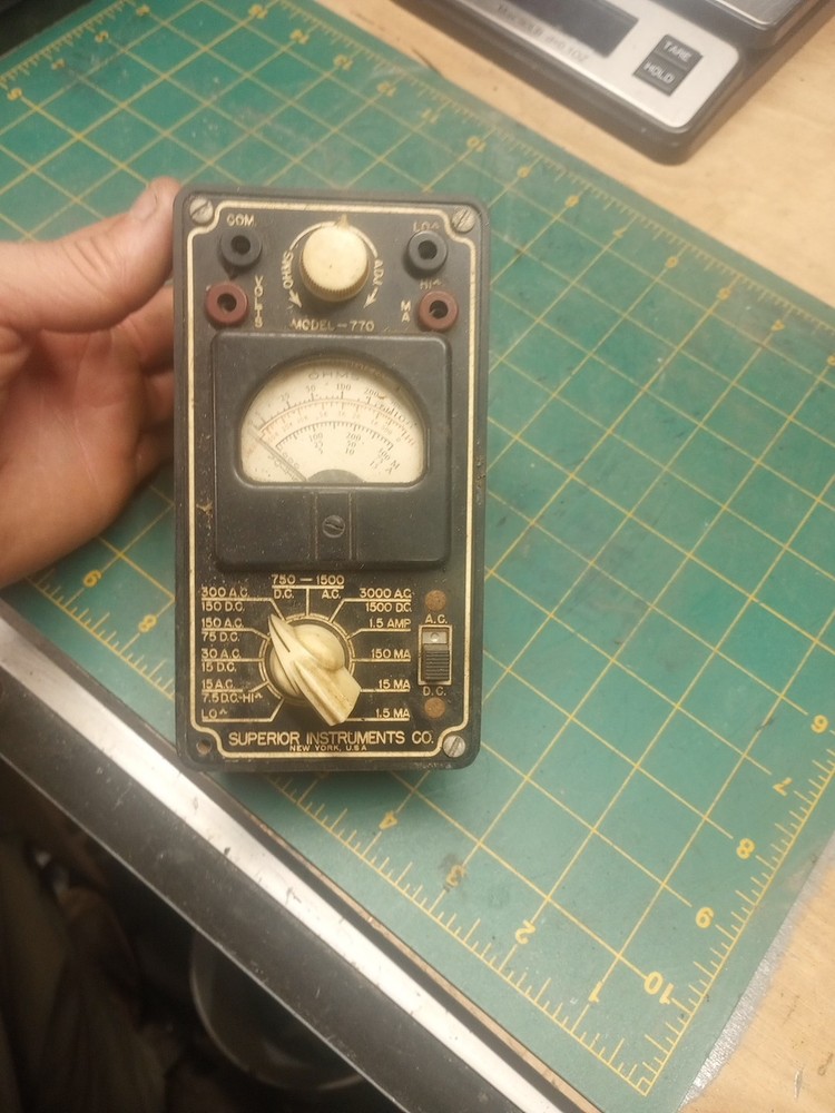 Old Model 770 Meter Superior Instruments