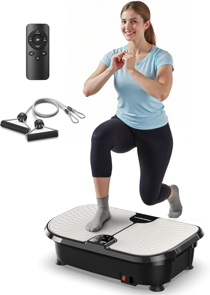 Vibration Plate Exercise Machine, 400 LBS Capacity Vibration Plate for Lymphatic