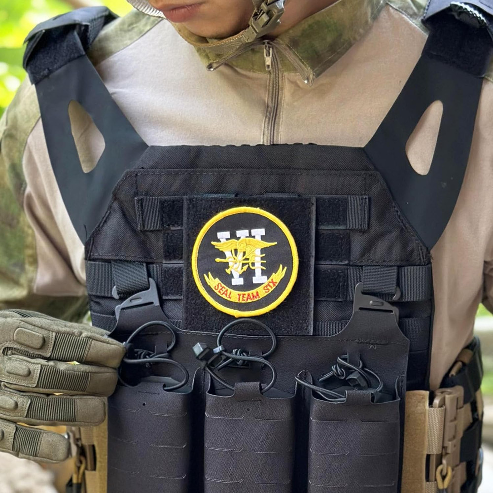 Molle Patch Panel,Hook&Loop Adapter Panel for Patch Badges,Tactical Molle Hook a