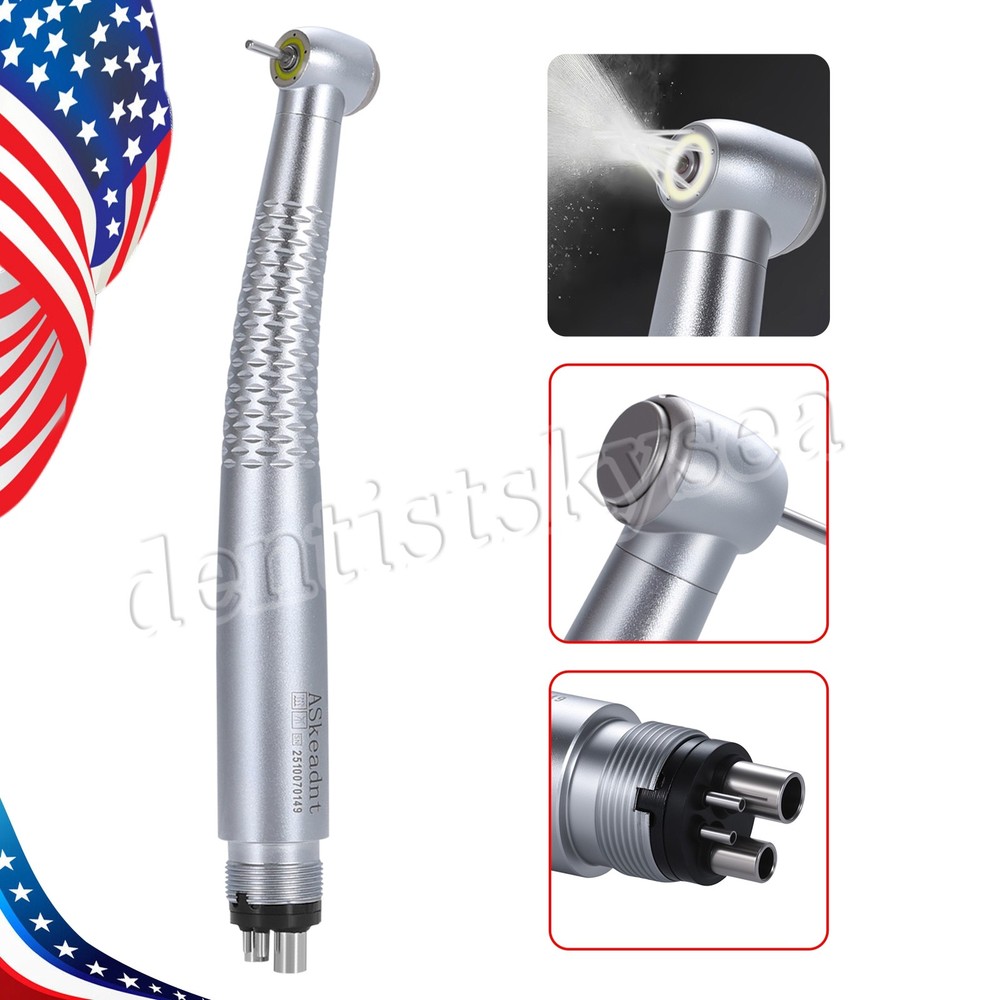 Dental Ring LED Optic High Speed Handpiece E-Generator Shadowless 4 Hole