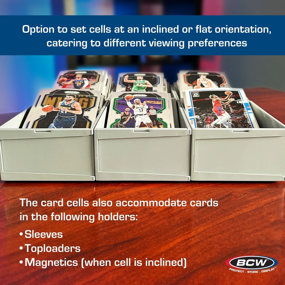 Modular Card Sorting Tray - 2ct | Customizable Display and Storage Grid TCG S...