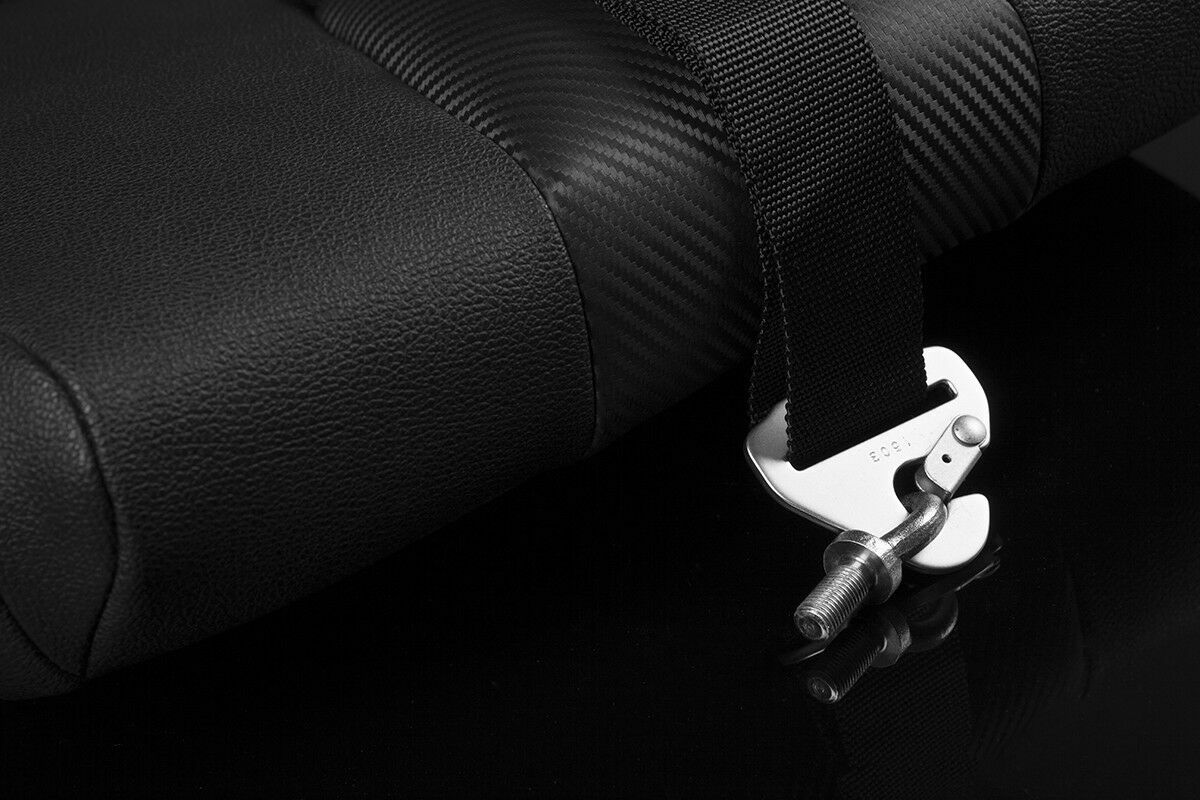 BRAUM Racing BLACK 5 Point 3" Inch SFI Certified 16.1 Racing Harness Single New