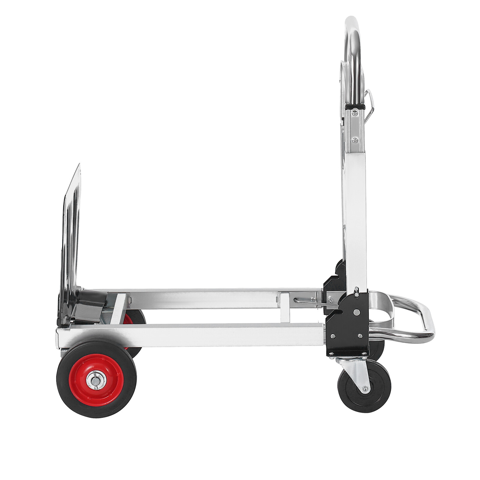 VEVOR Aluminum Hand Truck 2 in 1 Folding Dolly Cart 400 lbs Capacity Heavy Duty