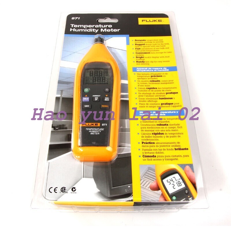 1PCS New For Fluke 971 Temperature Humidity Meter