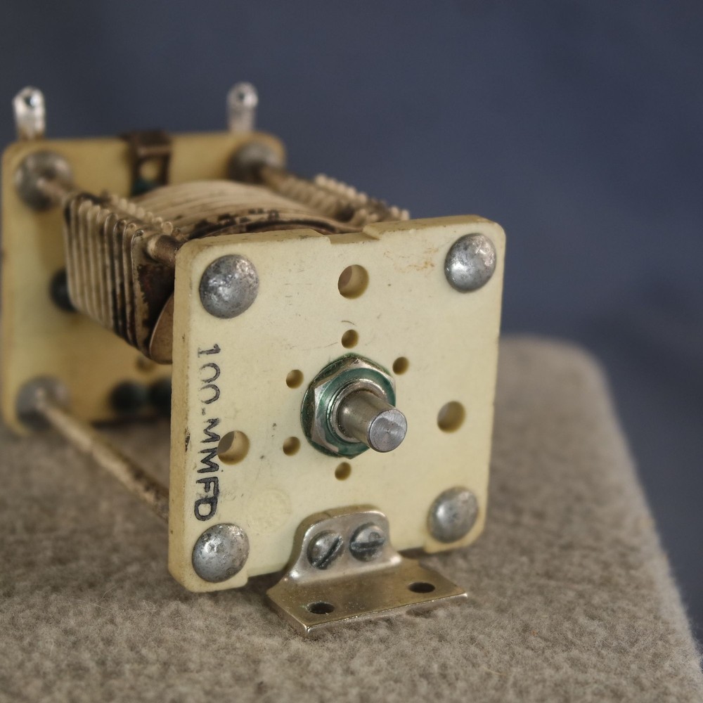 Silver Plated Variable Capacitor 100 pf .040" Gap HAM Tuners