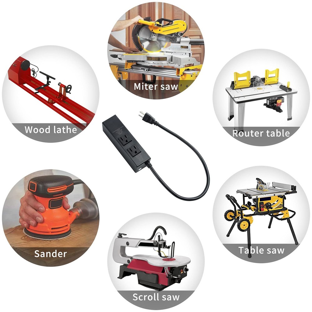 Automatic Dust Collector Switch, Power Tool Auto Switch with On/Off Delay, Pr...