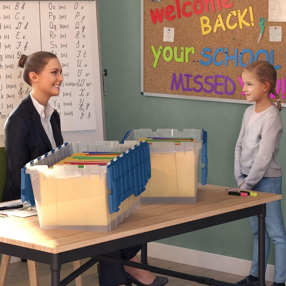 Akro-Mils KeepBox 12 Gallon Storage Container, Nesting and Stackable Plastic ...