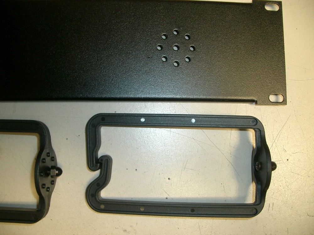 3.5 inch Blank Rack Panel w/ 3 cable routing loops