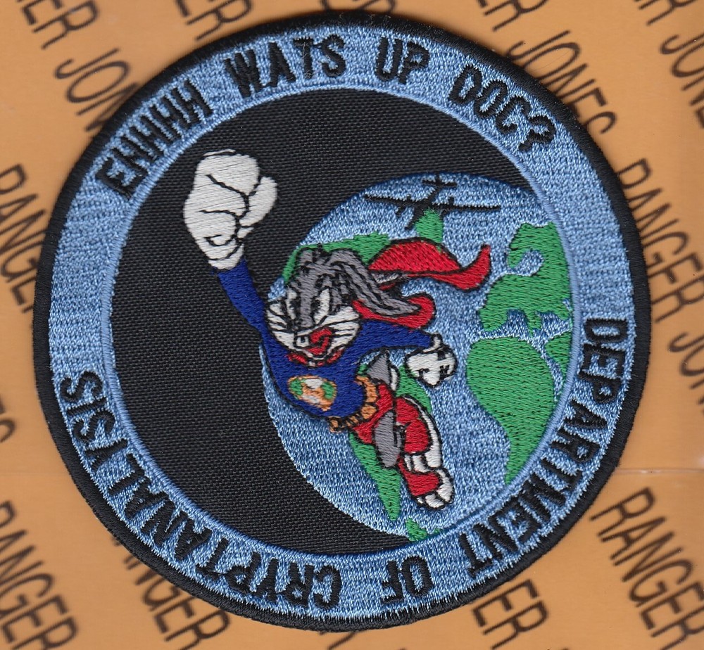 USAF Air Force 303rd Intelligence Sq IS Dept of Cryptanalysis 3.75" patch c/e
