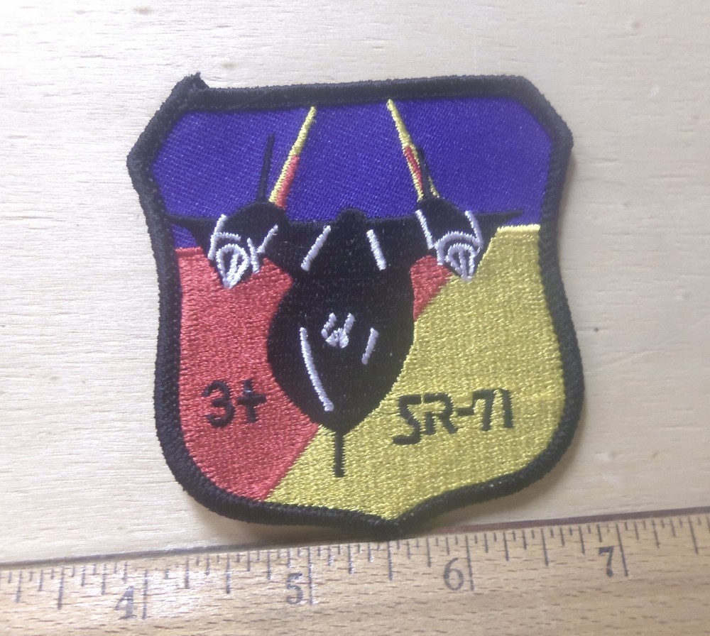US Air Force - SR-71 Shield Stealth Aircraft Embroidered Patch