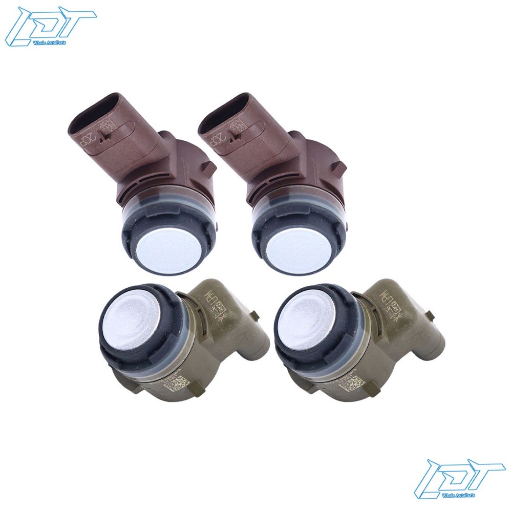 For Tesla Model S X 3 Y Front Bumper Parking PDC Sensor Silver 4Pcs