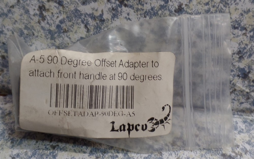 LAPCO Paintball A-5 90 Degree Offset Adapter Attach Front Handle At 90 Degree