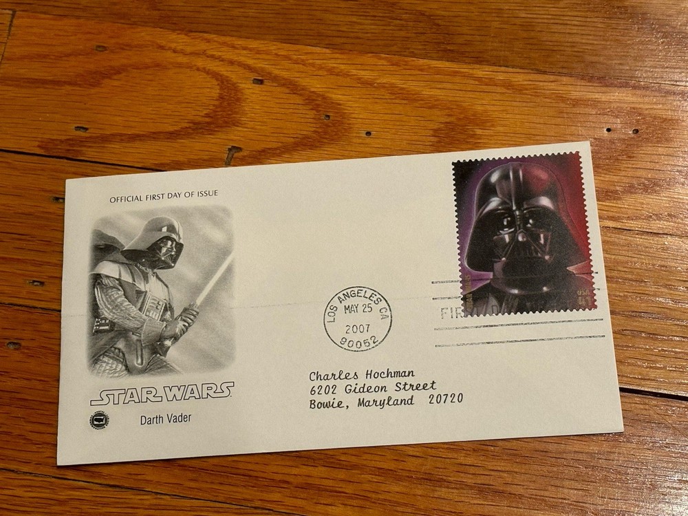 STAR WARS DARTH VADER FIRST DAY ISSUE STAMP 2007