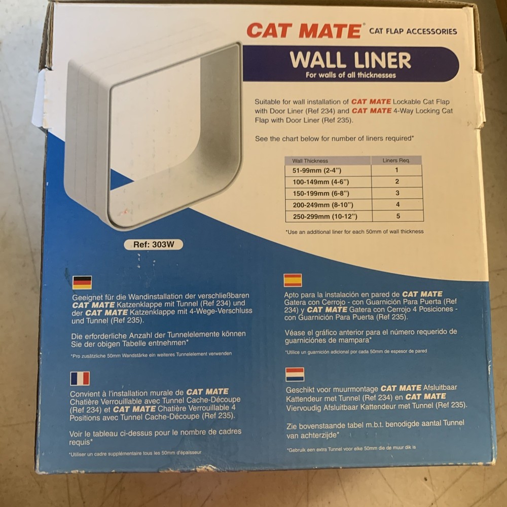 Cat Mate Wall Liner Cat Flap Accessory Paintable (WYZ)