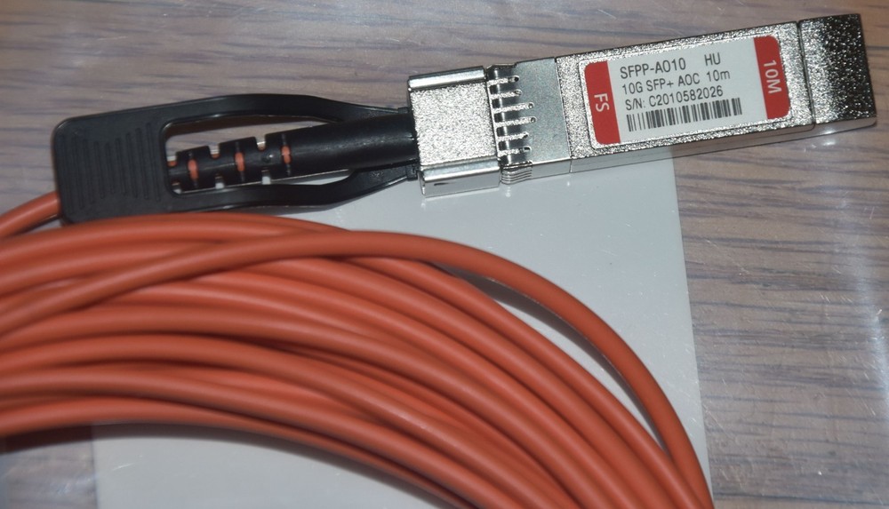 FS 10G SFP+ Active Optical Cable SFPP-AO10 10 Meter - TESTED!