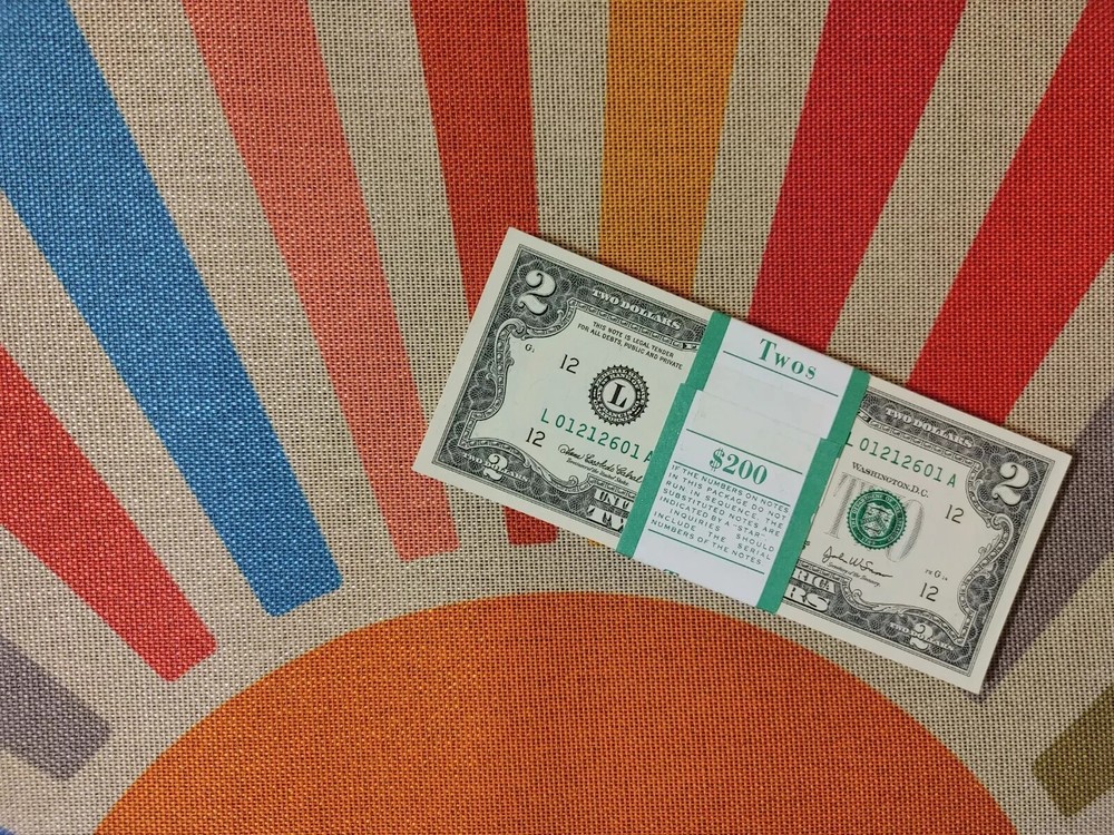 2003 A - $2 Two Dollar Bill - Uncirculated from BEP Pack