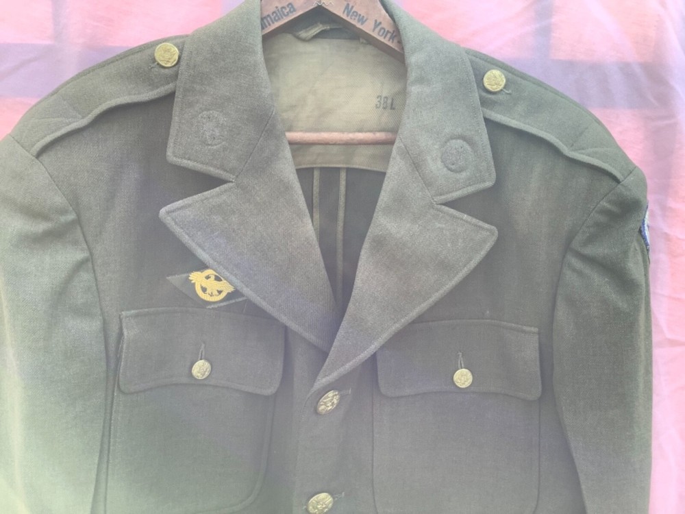 WWII US Army Dress Jacket 3rd Service Command Ruptured Duck Authentic