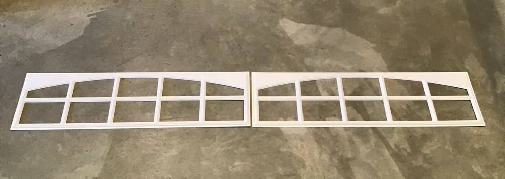 2 Amarr Cascade Replacement Inserts for Long Panel Amarr Garage Doors White