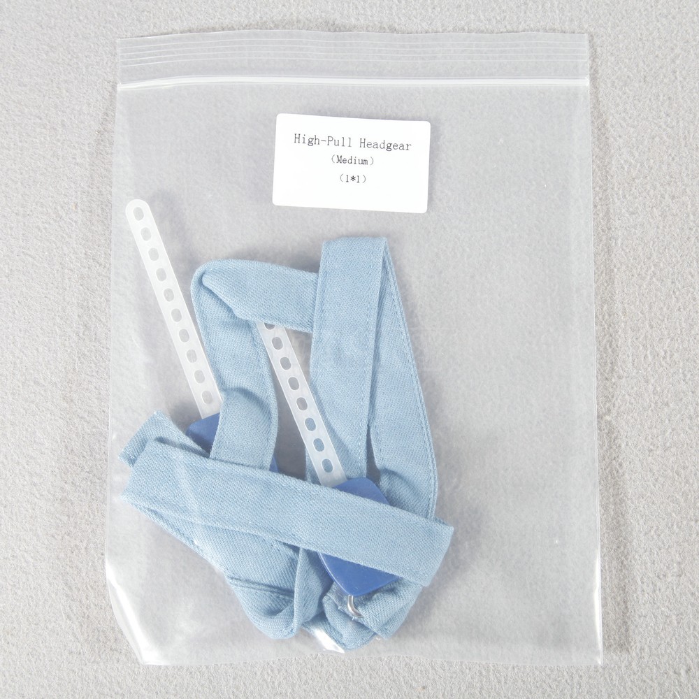 Dental Orthodontic High Pull Strap High-Pull Headgear Safety Blue Strap Medium