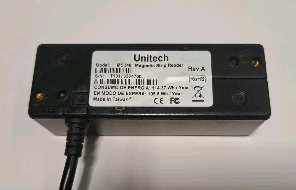 Unitech MS246 Magnetic Card Stripe Reader - USB