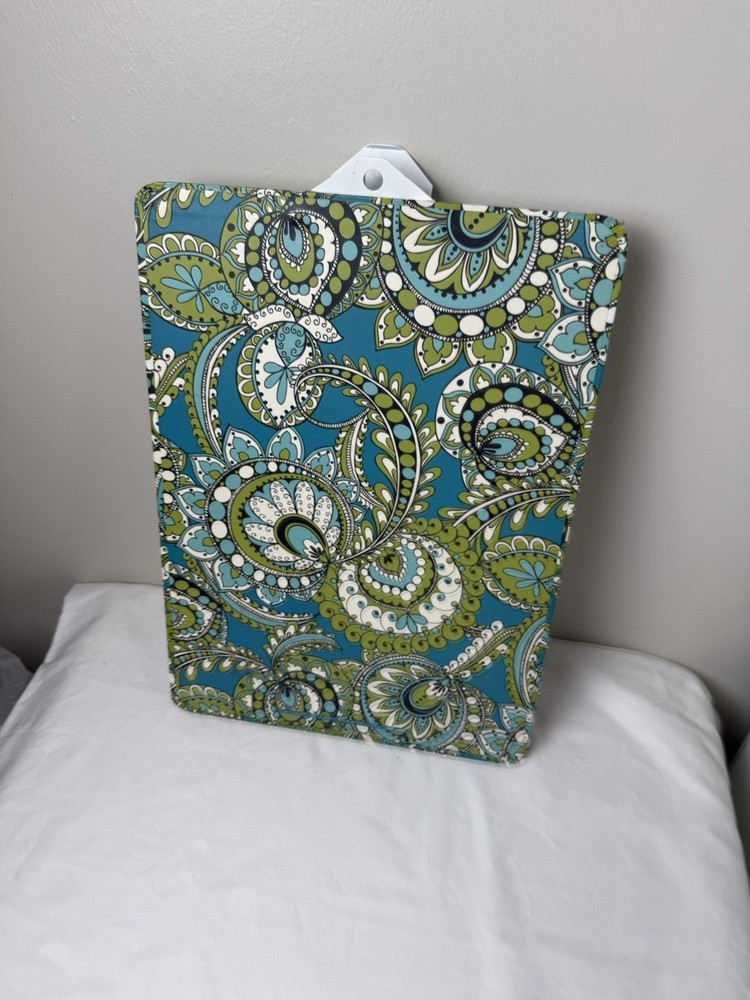 Vera Bradley Peacock Clipboard And Note Pad Set EUC