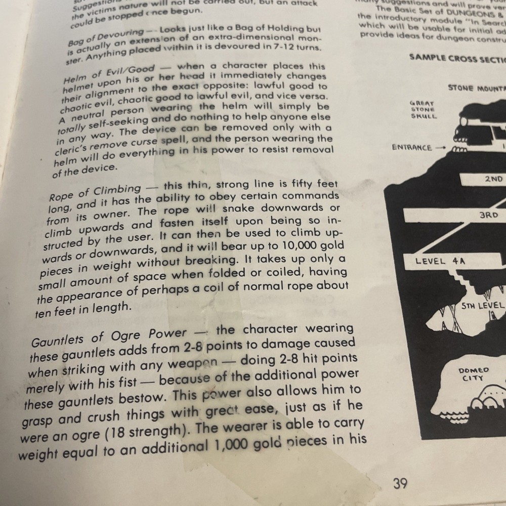 D&D Blue Rules Book - Dungeons and Dragons 2001