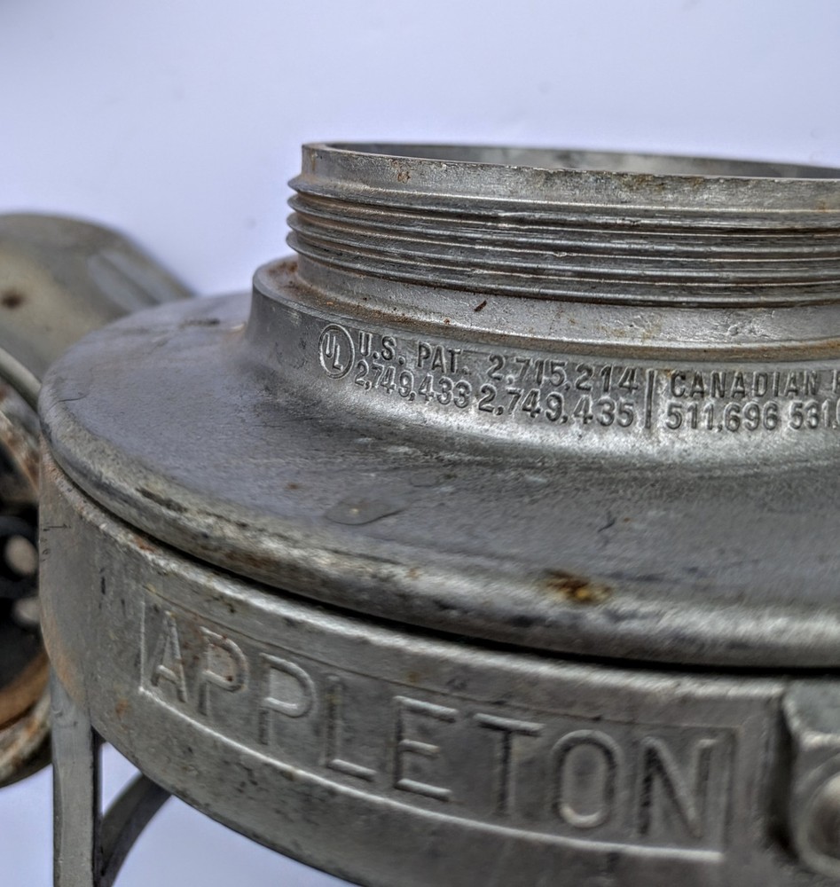 Two Vintage Appleton Form 200 , No Globes