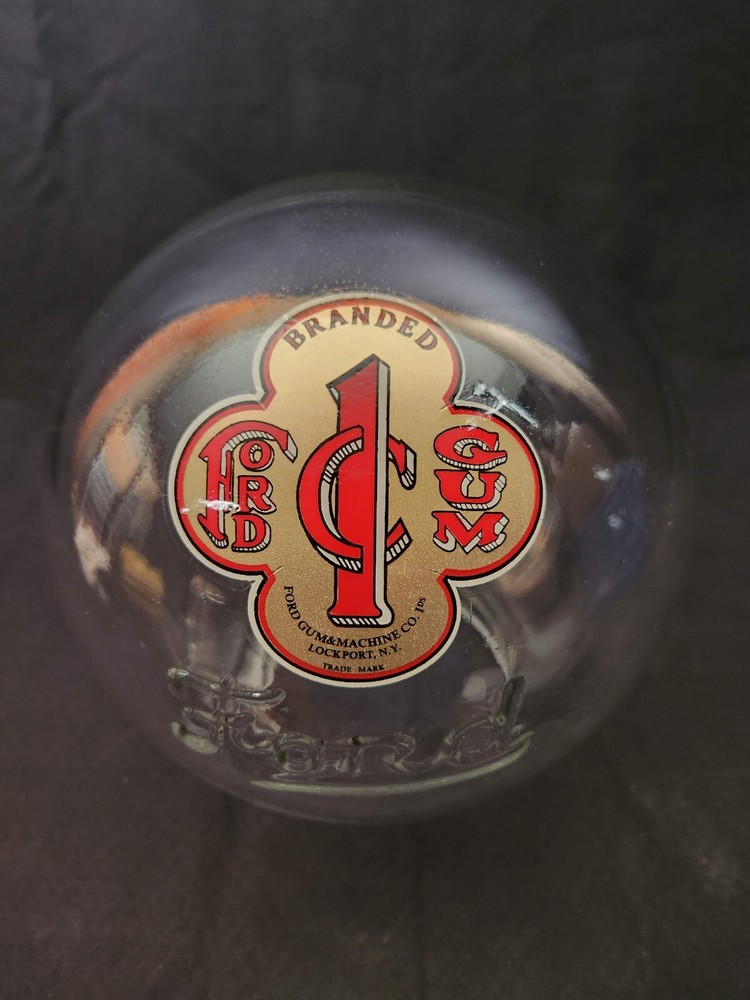 FORD GUMBALL MACHINE GLOBE DECAL!!