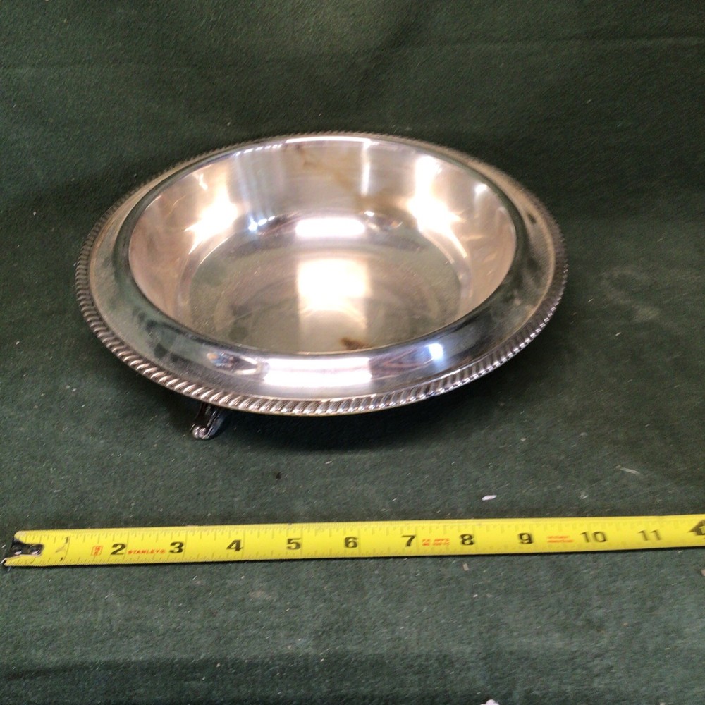 Silver Player Footed Serving Dish 10”