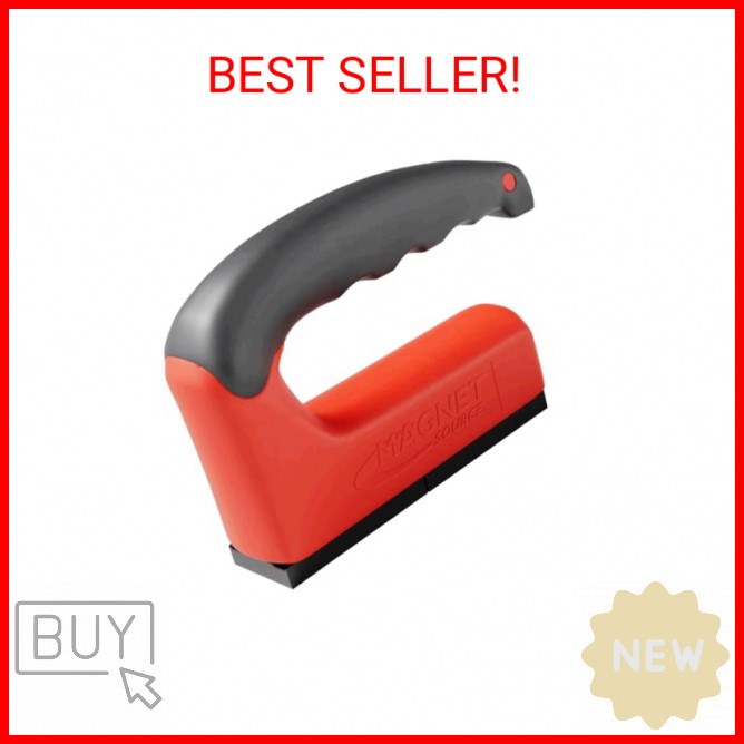 Master Magnetics Strong Magnet with Ergonomic Handle - 100 lb Pull Force, Red, 0