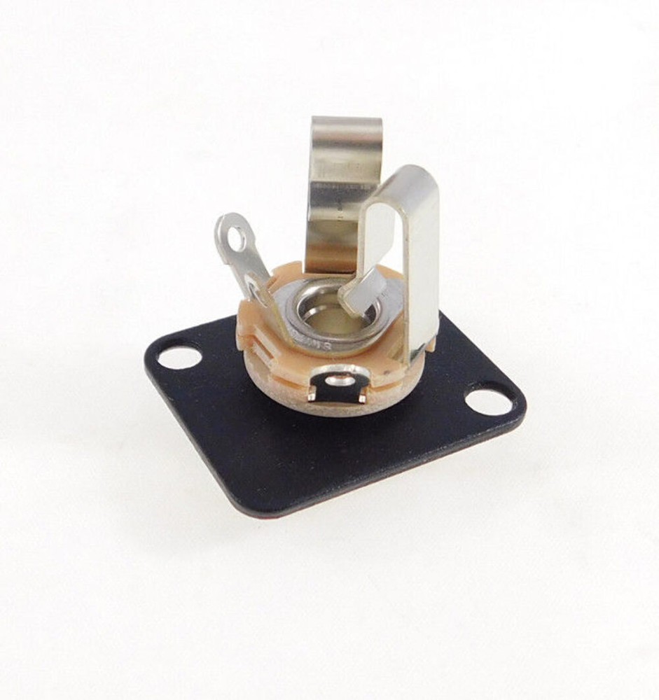 (2 PACK) PROCRAFT D-12B D Type Panel Mount Plate w/ 1) Switchcraft #12B 1/4" TRS