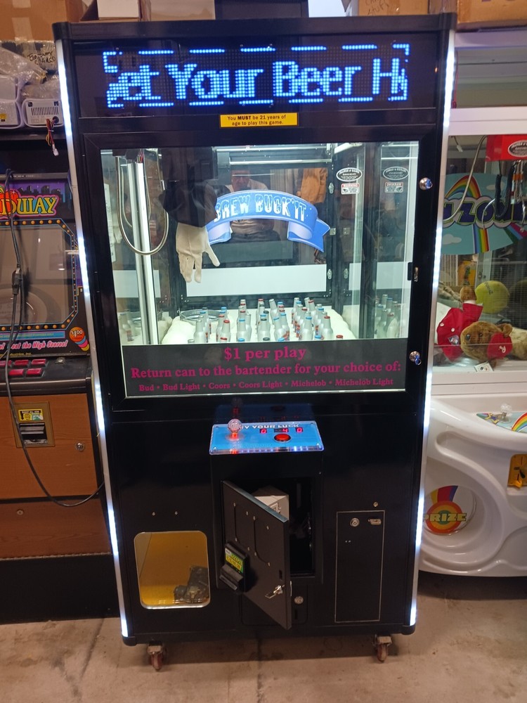 PRIZE BEER CRANE MACHINE PLUSH