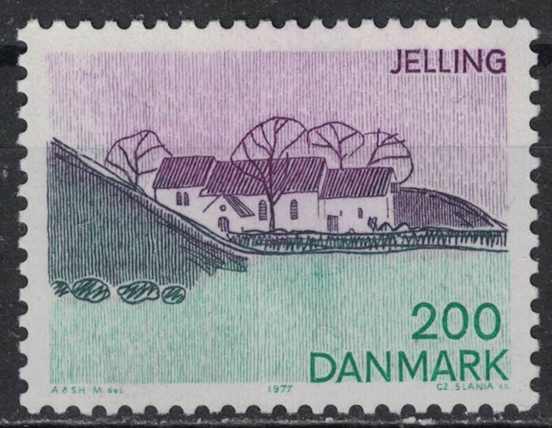 DENMARK:1977 SC#605 MNG Jelling  AA