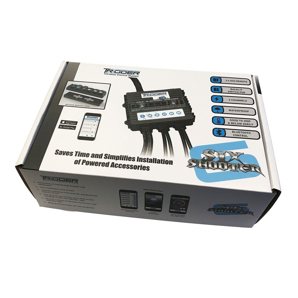 Trigger 3001 Relay system 6 switch, 6 Harness, RF/Bluetooth