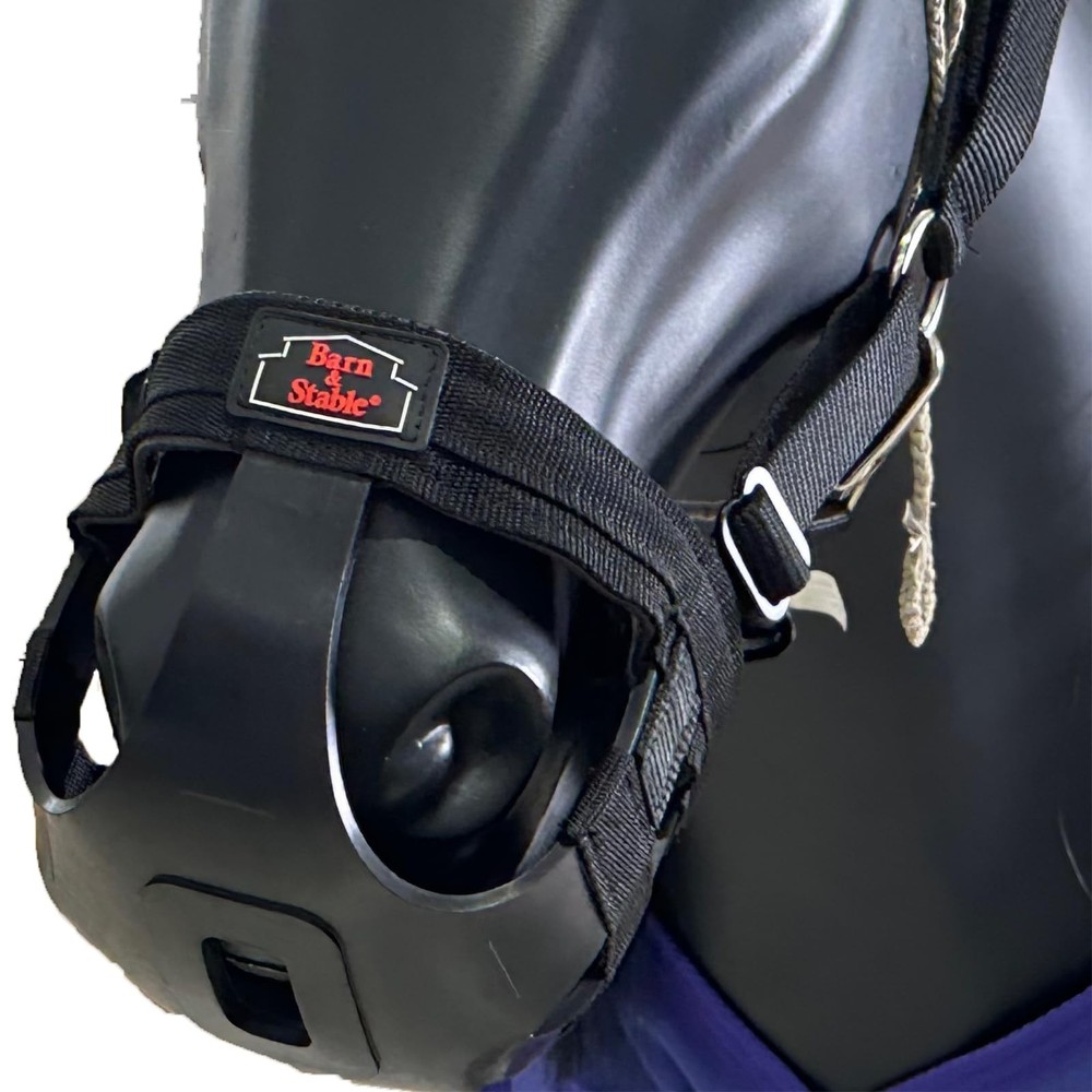 BARN & STABLE Horse Grazing Muzzle for Easy Breathe Comfortable Muzzle Grazin...